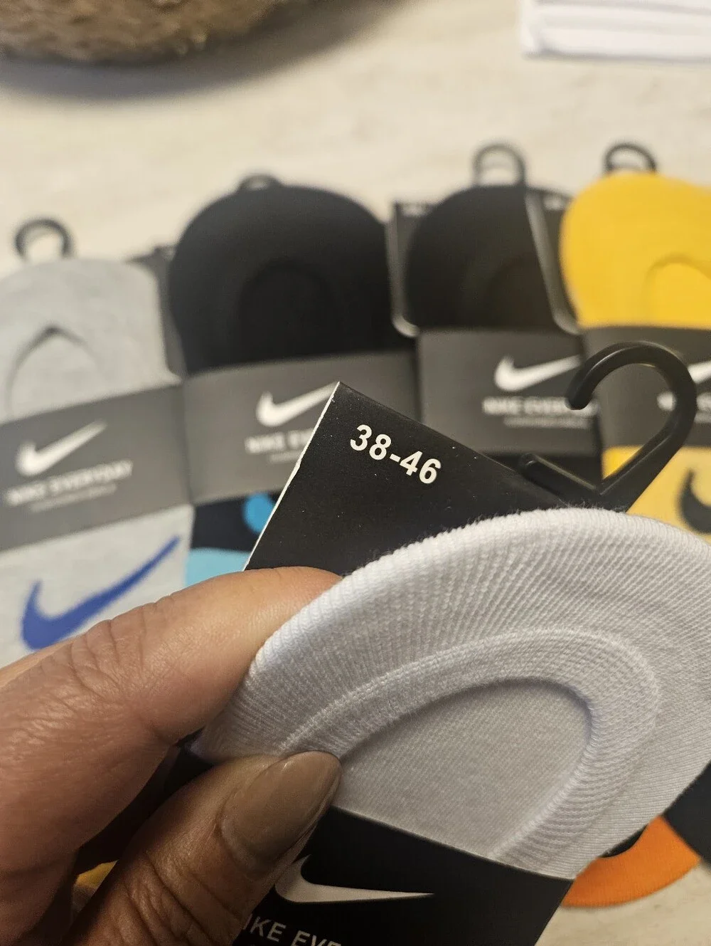 Nike Low-Cut No-Show Socks - Black, White, Gray, Yellow, Blue, Orange